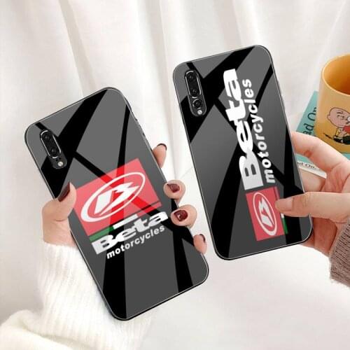 Beta Logo Motorcycle Phone Cases Tempered Glass For Huawei P30 P20 P10 lite honor 7A 8X 9 10 mate 20 Pro