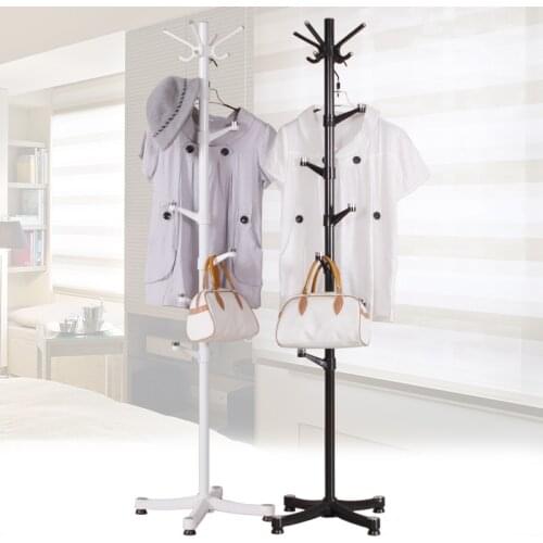 The Bedroom Floor Coat Hanger Assembly Simple Coat Rack Lazy Living Room Vertical Clothes Rack