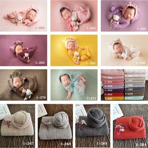 Newborn Photography Props Blanket Baby Knitted Blanket Swaddling Photo Backdrop Shoot Studio Fotografia Background