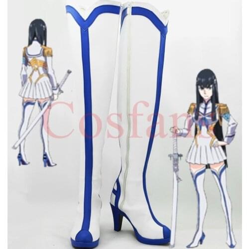 Customize Boots KILL la KILL Satsuki Kiryuin Cosplay Anime Satsuki Kiryuin Cosplay Boots Custom Any Size Halloween Party Boots