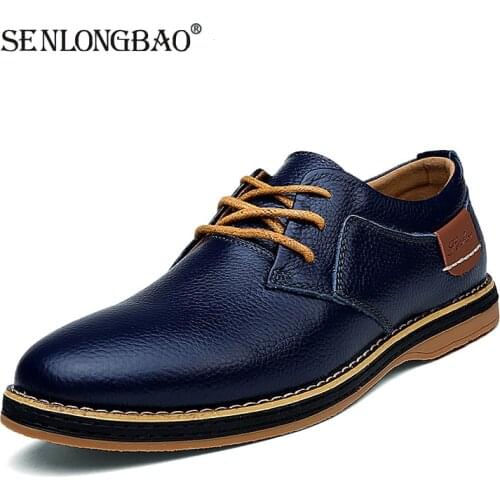 SENLONGBAO Mens Oxfords