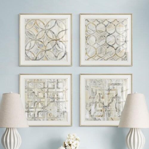 Modern Abstract Geometric Marble Art poster Decoration Painting Home Mural Living Room Hanging Canvas Painting Home DecorPicture