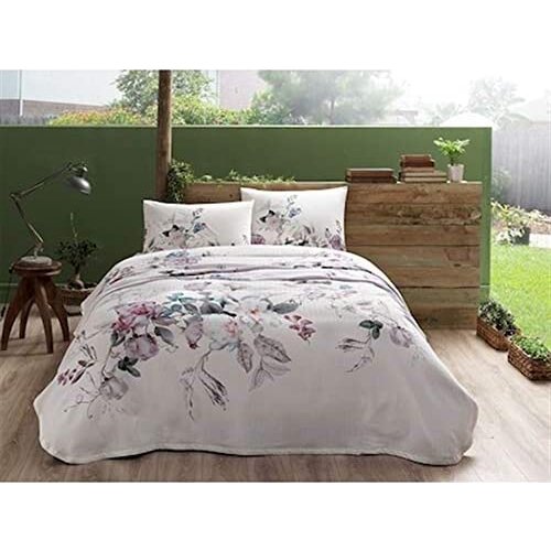 Tac lucina Pink Single Duvet Cover Set-PİKE : 160X230 (1Pcs) Fitted Sheet: 100X200 PillowCase: 50X70 (1 Pcs)