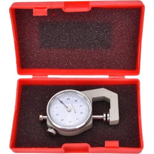 0-10mm dial thickness gauge 10mm leather paper thickness meter tester for leather flim paper