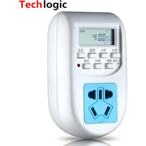 Techlogic Universal Notebook Adaper LCD Display Automatic Intelligent Timer Laptop Charger Power Supply Controller Digital Timer