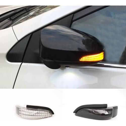 2PCS Amber Sequential Blinker Side Mirror Indicator Turn Signal Light For Toyota CAMRY COROLLA YARIS VENZA Car Styling