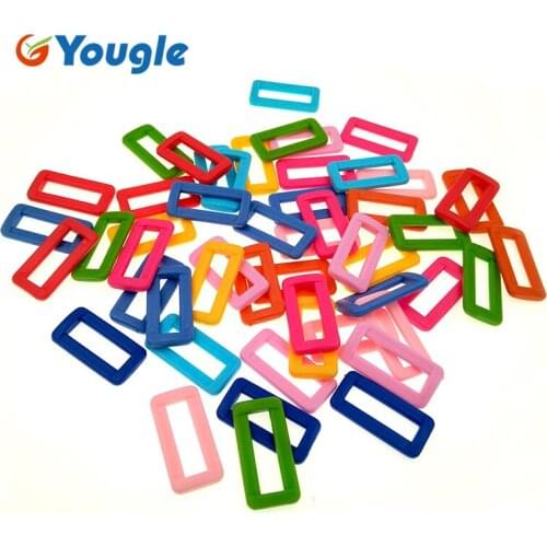 100pcs YOUGLE 25mm Outdoor Paracord Buckle Adjustable Buckles Hanging POM/PA Buckles for Belt Suitcase Paracord Accessories