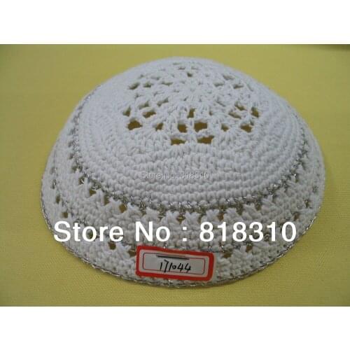 16/17CM HIGH QUALITY HANDMADE KNITTED YARMULKE KIPPAH