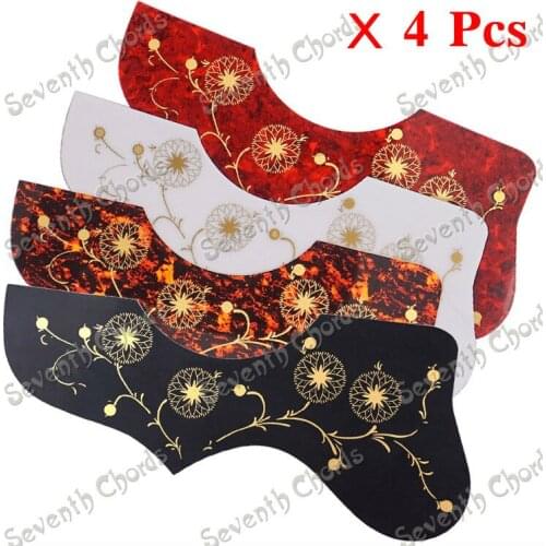 4 Pcs 4 Color Pickguard Pick Guard Anti-scratch Plate for 40 " 41 " Left handed Folk Acoustic Guitar (SDKLX021)