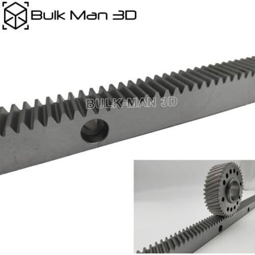 499.5mm/pcs External Module 1.0 Gear Rack Precision CNC Rack (Straight Teeth) Toothed Rack for V-Slot