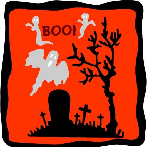 Ghost cemetery alphabet Halloween 2021 metal cutting diy photo album scrapbook card making embossing template decoration mold