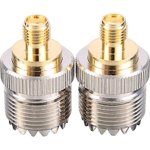 4pcs Antenna Adapter SMA Female Socket S021A To UHF-F SO239 For Baofeng UV-5R/PX-777/PX-888 Walkie Talkie Connector Jack Parts