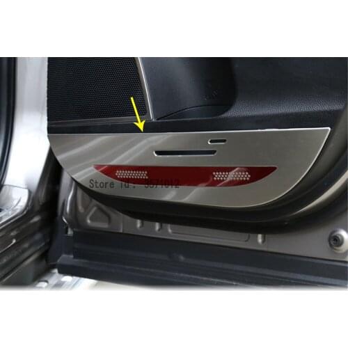Car Stainless Steel Inner Inside Side Door Body Cover Anti Kick Frame Part Trim Hood Panel 4pcs For Toyota RAV4 2016 2017 2018