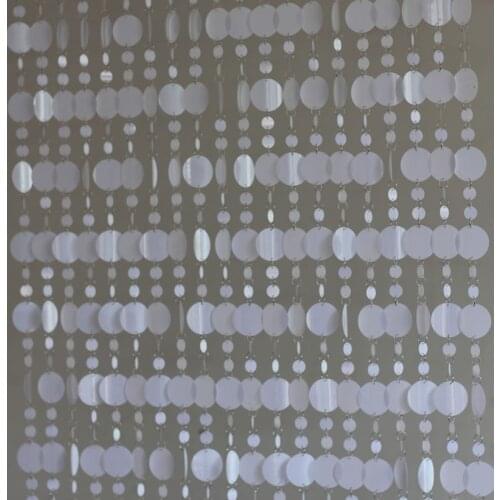 White sequined curtains DIY wedding background decoration supplies Christmas party interior decoration, ornaments