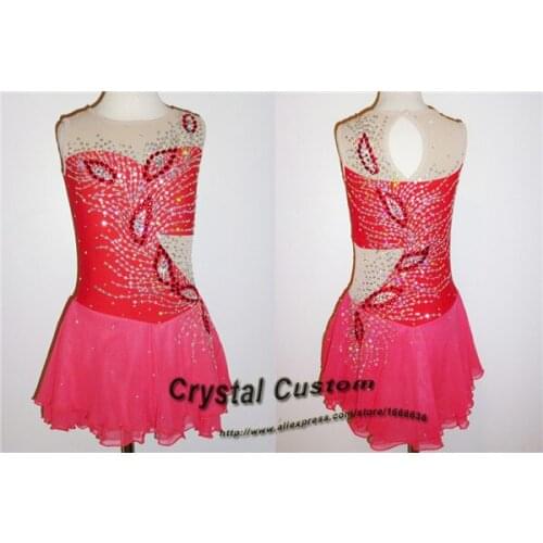 Hot Sales Figure Skating Dresses For Girls New Brand Skating Dress Competition Custom DR3211