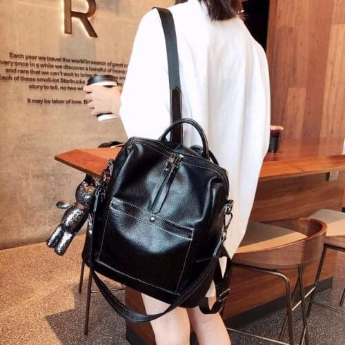 Женские черные рюкзаки HYUCENY China At AliExpress