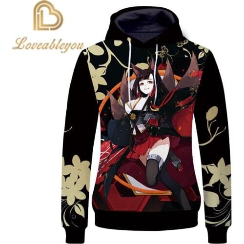 Game Azur Lane 3D Print New Sweatshirts Pullover Hoodies Sports Leisure Streetwear Cosplay Costume Jacket Tops