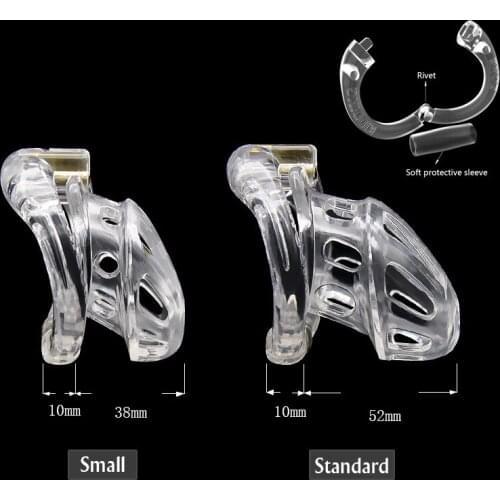 KIDDING ZONE New Arrival Openable Ring Design Male Chastity Device with 4 Size Penis Ring Vent Hole Cock Cage Sex Toys for Men