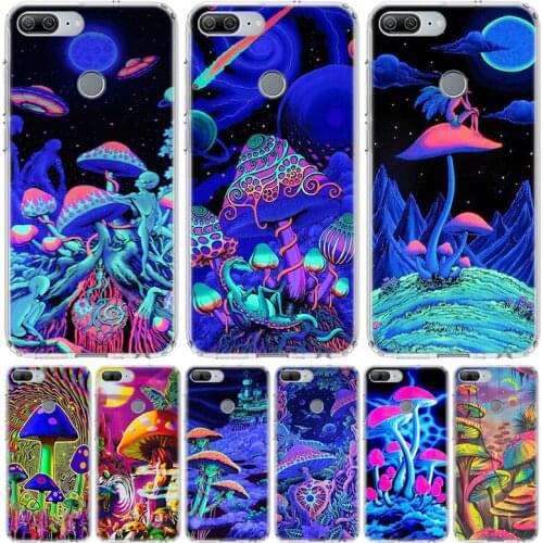 Weird Mushroom Psychedelic Cover Phone Case for Huawei Y5 Y6 Y7 Y9 2019 Honor 8A 8S 8X 7A 7X 9 10 20 Lite Pro 10i20i Y9S Coque S