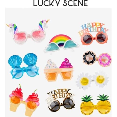 Birthday Party Glasses Photographic Props Photo Booth Props Children Birthday Party Decoration Photo Card Props S01058
