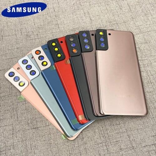 Original Samsung Battery Back Cover High Quality Rear Door Housing Panel Case For Galaxy S21 Plus S21+ Replacement &Camera Lens
