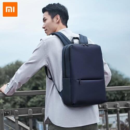 Original Xiaomi Mi Classic Business Backpack 2 Generation Level 4 Waterproof 15.6inch Laptop Shoulder Bag Outdoor Travel Bag