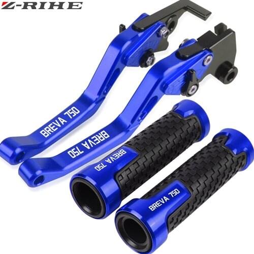 FOR Triumph BREVA750 2004 2005 2006 2007 2008 2009 Motorcycle CNC Folding Extendable Brake Clutch Levers Handlebar Hand Grips