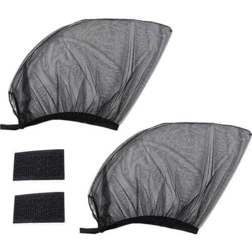 1pair Sun Shade Shield Car Window Screen Block Out Anti Mosquito Privacy SUVs Child Protection Blinds Mesh Breathable Netting