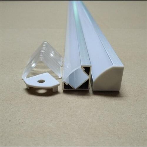 Free Shipping Hot Sale 2000mmX18mmX18mm Led Aluminum Profile with Milky or Clear Cover for LED Strip Light 2m/pcs 24pcs/lot