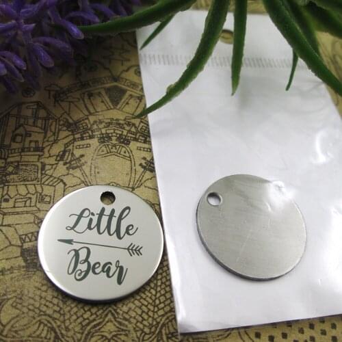 10pcs--"LITTLE BEAR"stainless steel charms 5 styles for choosing DIY Charms for necklace bracelets