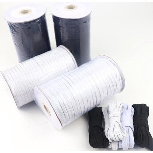 5M High Elasticity Mask Elastic Band Handicraft Sewing Mask Rope Nylon Like Rubber Band DIY Clothing Home Accessories 3Mm-12MM
