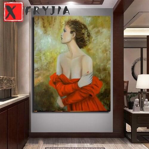 5D DIY Diamond Painting Abstract sexy woman Cross Stitch Needlework Diamond Embroidery Mosaic Full Square round Drill Wall Art