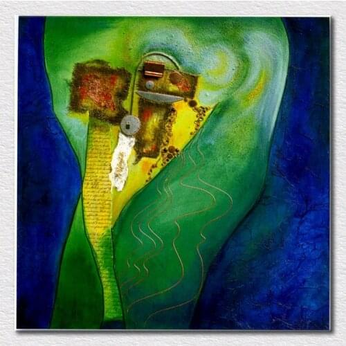 Canvas prints deep color tone abstract oil painting of lyne perinciolo duluc Fine craft hang on wall free shipping