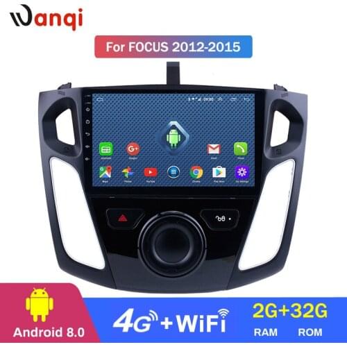 4G Lte All Netcom 9 inch android 8.0 car dvd multimedia gps navigation system for ford focus 2012-2015