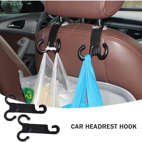 Headrest Luggage Car Holder Rear Seat Hook Plastic Multi-Function Car Portable Hook Hand Chair Back Hook Auto Accessries