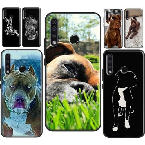 Cute Pit Bull Dog Pitbull Phone Case For Huawei Honor 20 Pro 4C 6C 7C 7A 8A 9A 7S 8S 8 9 10 Lite 10X 6X 8X 9X 10i