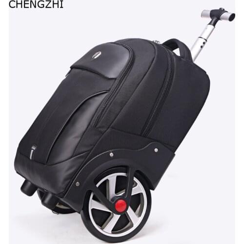 CHENGZHI 18"20inch Men Business Rolling Luggage Shoulder Suitcase Women Travel Bags Cabin Trolley laptop Bag On Wheels