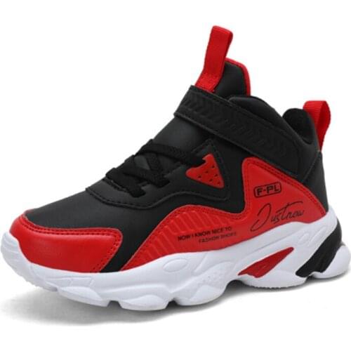 Spring Autumn New Kids Shoes Boys Fashion Leather Waterproof Trainers Casual Breathable Children Running Shoes Basketball Shoes