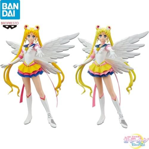 23cm Bandai Anime Figures Sailor Moon Figure Shine & Charm Theater Edition PVC Action Collection Decration Model Kids Toys