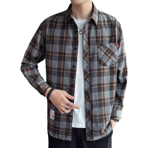 Мужские клечатые рубашки JUCHU TOP China At AliExpress