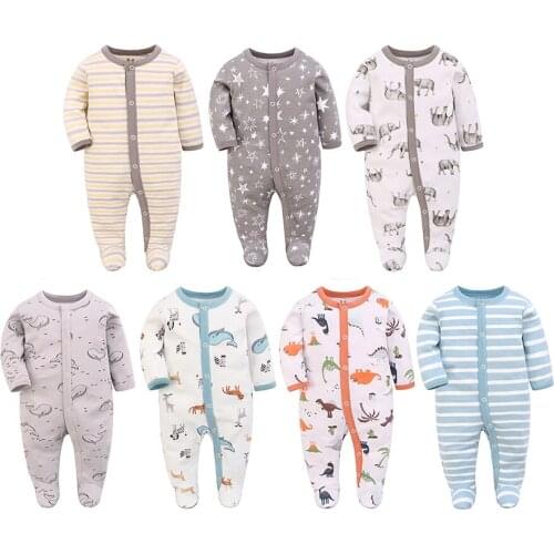 Baby Rompers Newborn Baby Girl Clothes Full Sleeve Baby Boy Clothes Roupas Cotton Soft Outwear Four Seasons Pajamas Jumpsuit