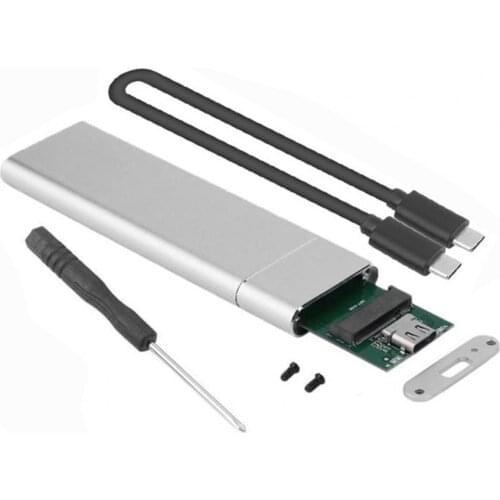 External Hard Drive Case USB 3.1 USB3 6Gbps Type-C to M.2 NGFF SSD Hard Drive Disk Box External Enclosure Case