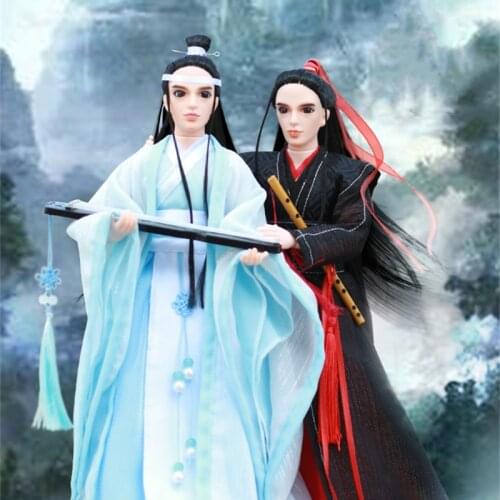 30CM 1/6 BJD Doll 12 Ball Joints Dolls With Full Outfits Clothes Set Wig Makeup Handmade Ancient Man Christmas Birthday Gifts