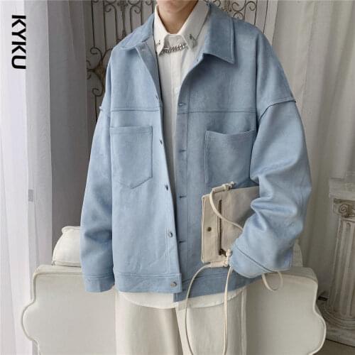 Мужские замшевые куртки KYKU China At AliExpress