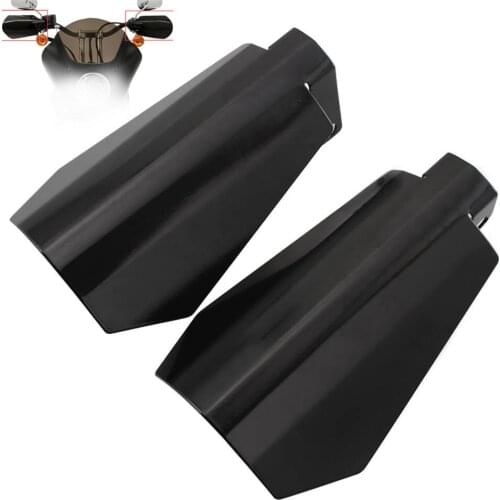 Motorcycle Stainless Steel Glossy Black Shade Hand Guard Handguards For Harley Sportster XL Dyna Baggers Falling Protection