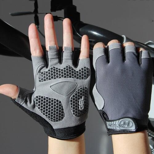 Men equipment fitness non-slip gloves bicycle yoga outdoor sports fishing mountaineering half finger gloves women riding