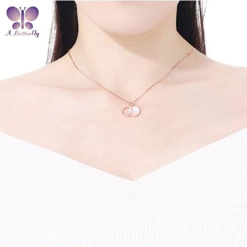 100% 925 Sterling Silver Roman Numeral Round Pendant Necklace Girl Fashion White Shell Necklace High Quality Jewelry