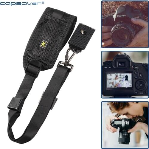 Capsaver Portable Single Shoulder Camera Strap Universal Quick Rapid Camera Accessories Neck Strap Belt for DSLR Digital Camera