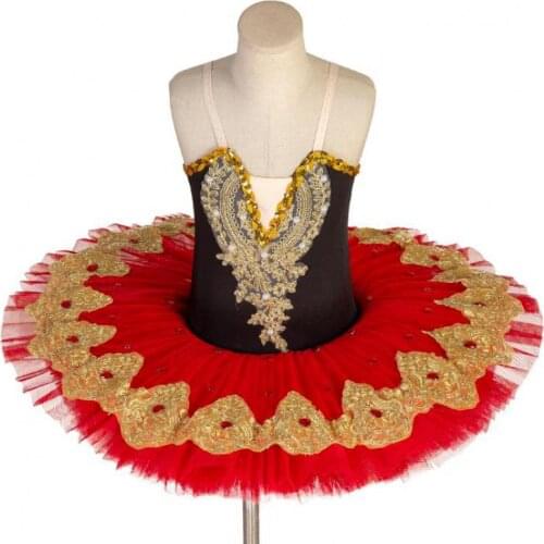 Red Professional Ballet Costume Classic Ballerina Ballet Tutu For Child Kid Adult Princess Pancake Tutu Dance Ballet Dress Girl