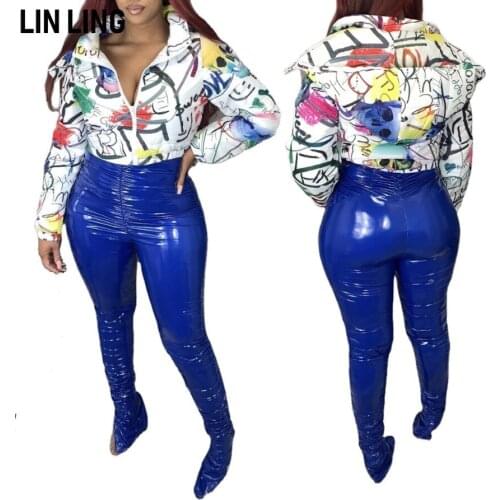 Versatile Loose Warm Short Lightweight White Down Jacket Zipper Fashion Print Winter Women Hooded Down Coat